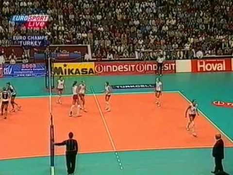 Russia vs Turquia  Final European Championship 2003 volleyball