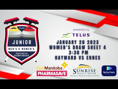 HAYWARD vs EHNES - 2023 TELUS Junior Men's & Women's Curling Championship - SHEET D