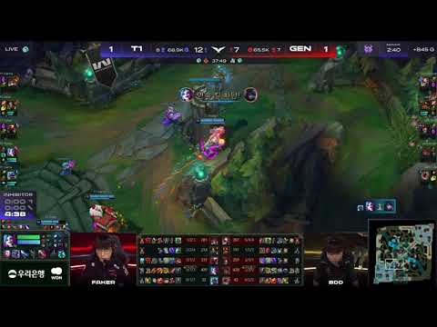 T1 vs GenG - Two Clutch Nexus Defenses in One Minute