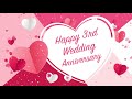 3rd Wedding Anniversary Whatsapp Status