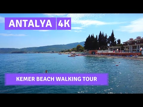 ANTALYA  Kemer Beach Walking Tour 5 October 2021|4k UHD 60fps