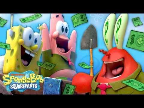 Mr. Krabs Wants The Buried Treasure! ? Full Scene 'The Treasure of Kamp Koral' | Kamp Koral