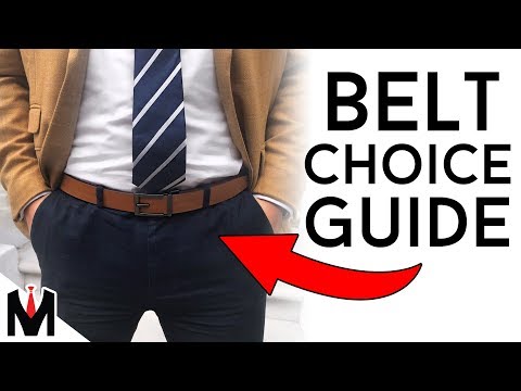 How To Choose The BEST BELT To Match Your Outfits | Men's Belt Picking Guide ad