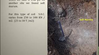 HOW TO IDENTIFY SAFE BEARING CAPACITY (S.B.C.) OF SOIL ON SITE