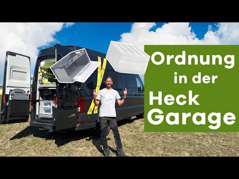 Tipps für mehr Ordnung in der Heckgarage und mehr Stauraum im Camper