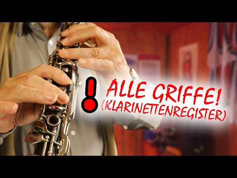 Fingering chart: All notes in the clarinet register | Learn to play the clarinet