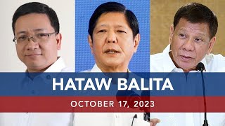 UNTV: HATAW BALITA   October 17 2023