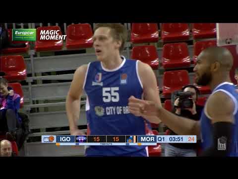 Europcar Magic Moment: Alley-oop by Pullen and Luković (Igokea - Mornar, 27.12.2019)
