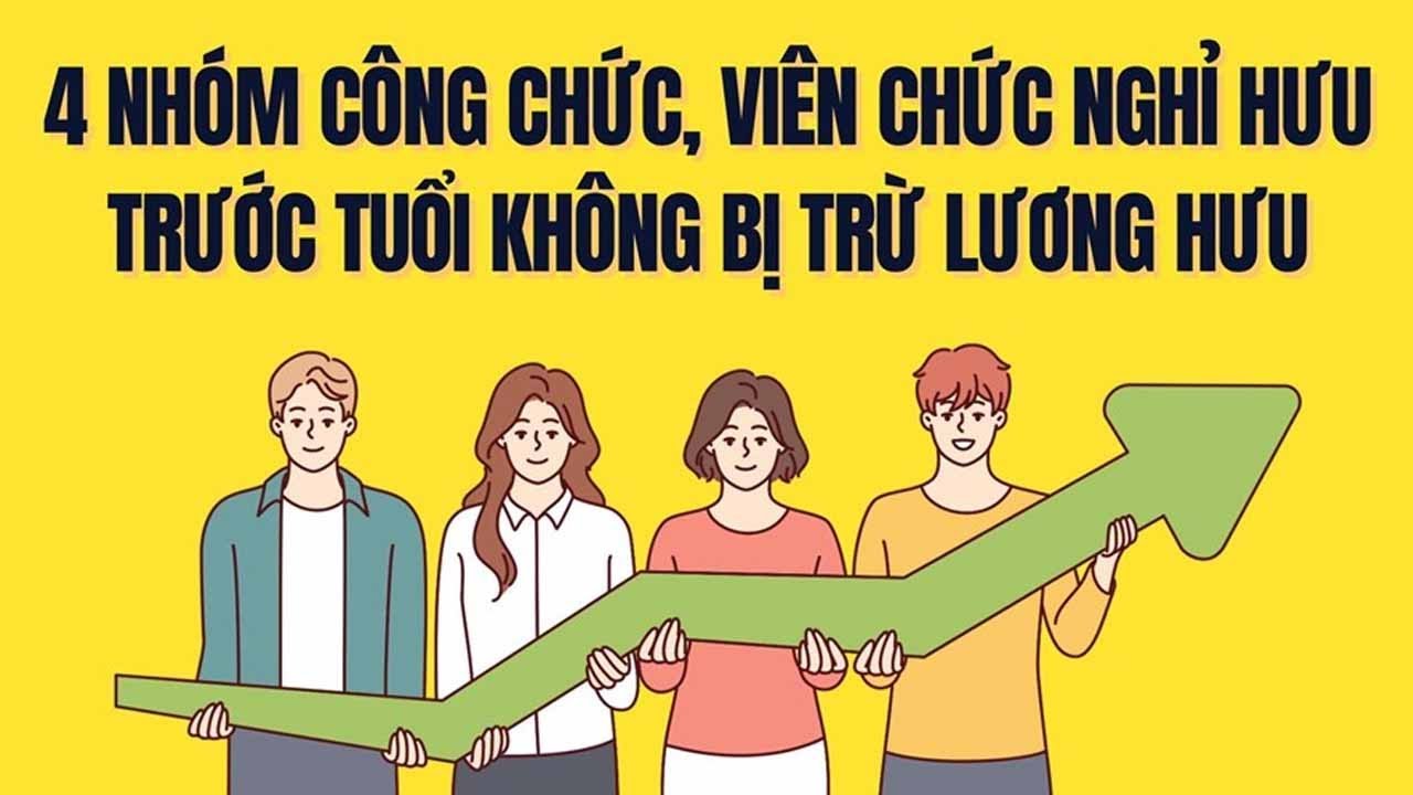 Công chức, viên chức nào sẽ không bị trừ lương hưu khi nghỉ hưu trước tuổi