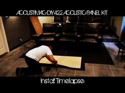 ACOUSTIMAC DIY422 ACOUSTIC PANEL KIT DIY Install - Timelapse