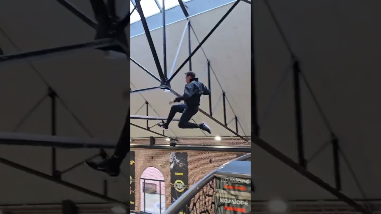 Guy Jumps and Kick His Head