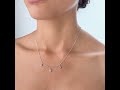 Oceľový náhrdelník s kubickými zirkónmi Dazzly SDZ142