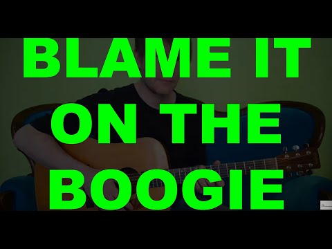BLAME IT ON THE BOOGIE (Jackson 5) - Guitar Tutorial (David Plate)