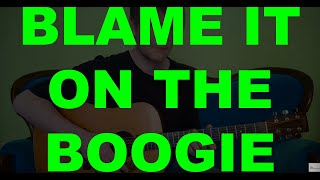 BLAME IT ON THE BOOGIE (Jackson 5) - Guitar Tutorial (David Plate)