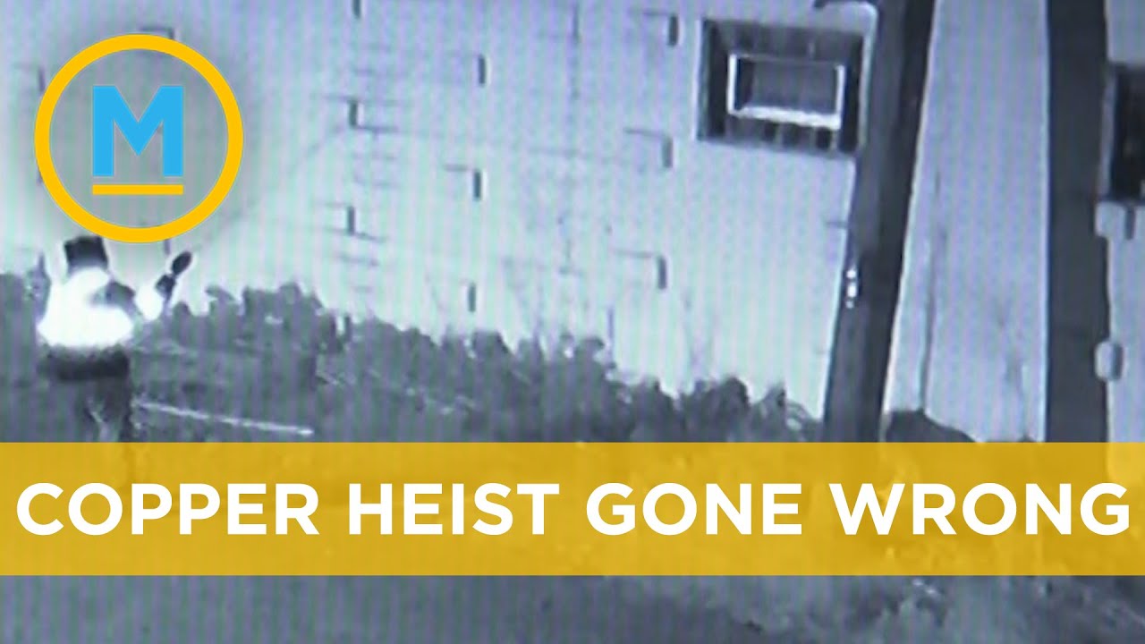 CCTV footage catches copper theft gone wrong | Your Morning