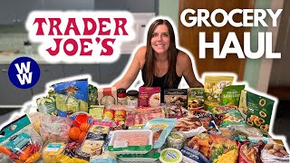HUGE Healthy Trader Joe's Grocery Haul | WeightWatchers Points & Calories/Macros/Nutrition Info