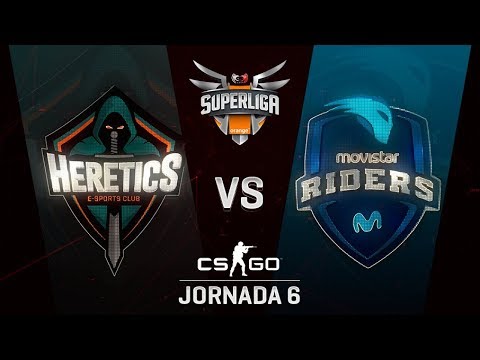 TEAM HERETICS VS MOVISTAR RIDERS - MAPA 1 - SUPERLIGA ORANGE - #SUPERLIGAORANGECSGO6