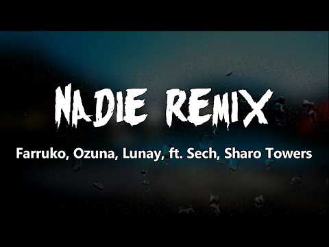 Farruko, Ozuna, Lunay, ft  Sech, Sharo Towers - Nadie Remix (Letra/Lyrics)