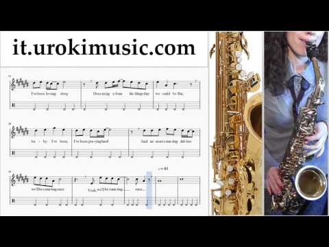Lezioni di Sassofono Contralto OneRepublic - Counting Stars Parte#2 Melodia Tutorial Spartito