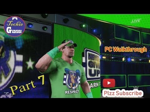 WWE 2K19 My Career Mode PC Gameplay Walkthrough Part 7 - "Fight with John Cena"