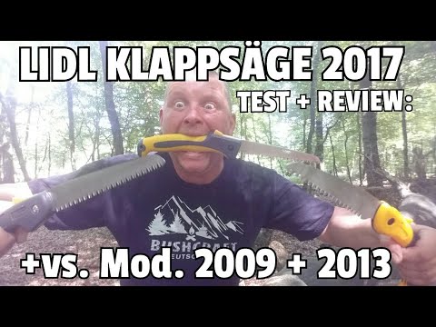 ✔ LIDL KLAPPSÄGE 2017 ☆ Discount Folding Saw ☆ 2,49 € ☆ Review ☆ Vergleich zu Modell 2009 + 2013