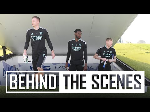 Ramsdale with a rocket and Leno's tribute to Lehmann! | Behind the scenes at NAS Sports Complex