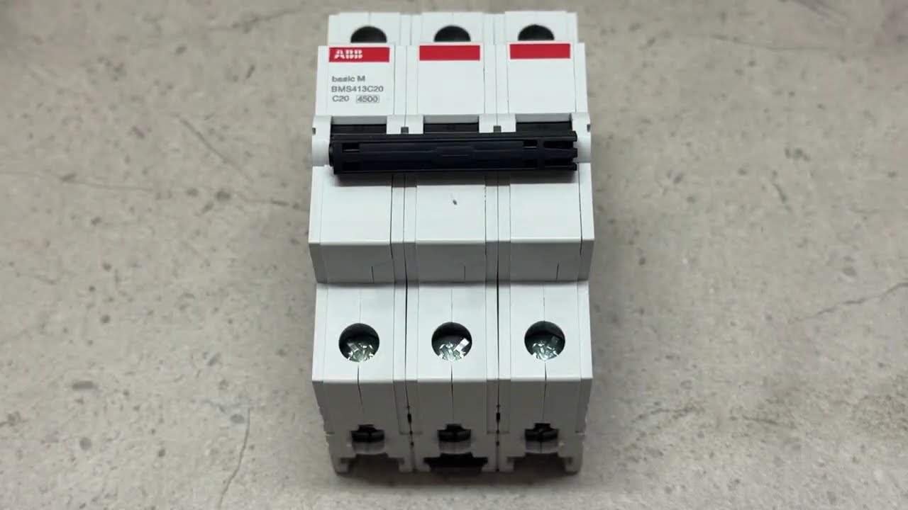 Автоматический  выключатель ABB BMS413-C20 3p 20A тип C серия Basic 2CDS643041R0204