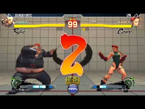 Salty Sunday II - SSFIV:AE 2012 Losers Finals - LPN (Cammy) vs. Ricky Ortiz (Rufus)