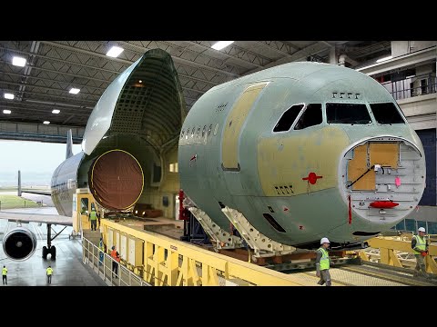 Inside Europe Most Advanced Factory Assembling Gigantic Aircraft - Airbus Production Line