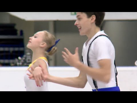 2016 ISU Junior Grand Prix - Ostrava - Pairs Short Program Anastasia POLUIANOVA / Maksim SELKIN RUS