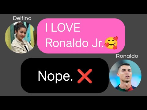 If Delfina & Ronaldo Had a Chat #ronaldo #cristianoronaldo #chat
