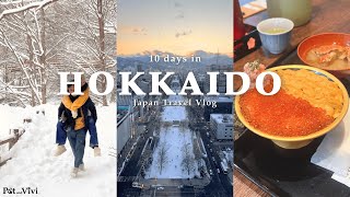 10 Days in Hokkaido Food Trip | Japan Travel Vlog | Asahiyama Zoo 🐧, Premium Uni, 💯 Miso Ramen