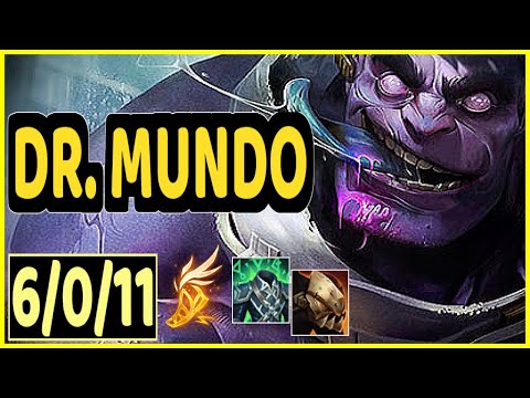 DR. MUNDO VS VIEGO - 6/0/11 KDA JUNGLE GAMEPLAY
