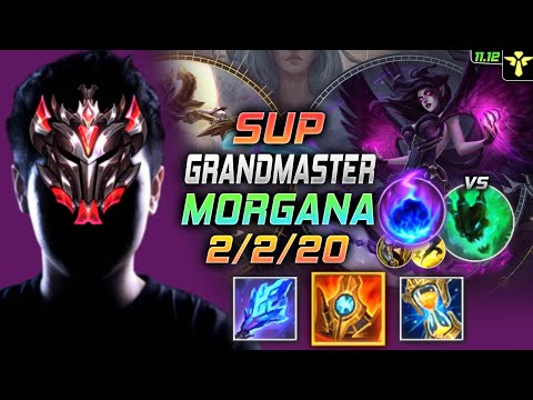 GrandMaster Morgana Support vs Thresh - 천상계 서폿 모르가나 템트리 룬 슈렐 유성 モルガナ Моргана 堕落天使 - LOL KR 11.12