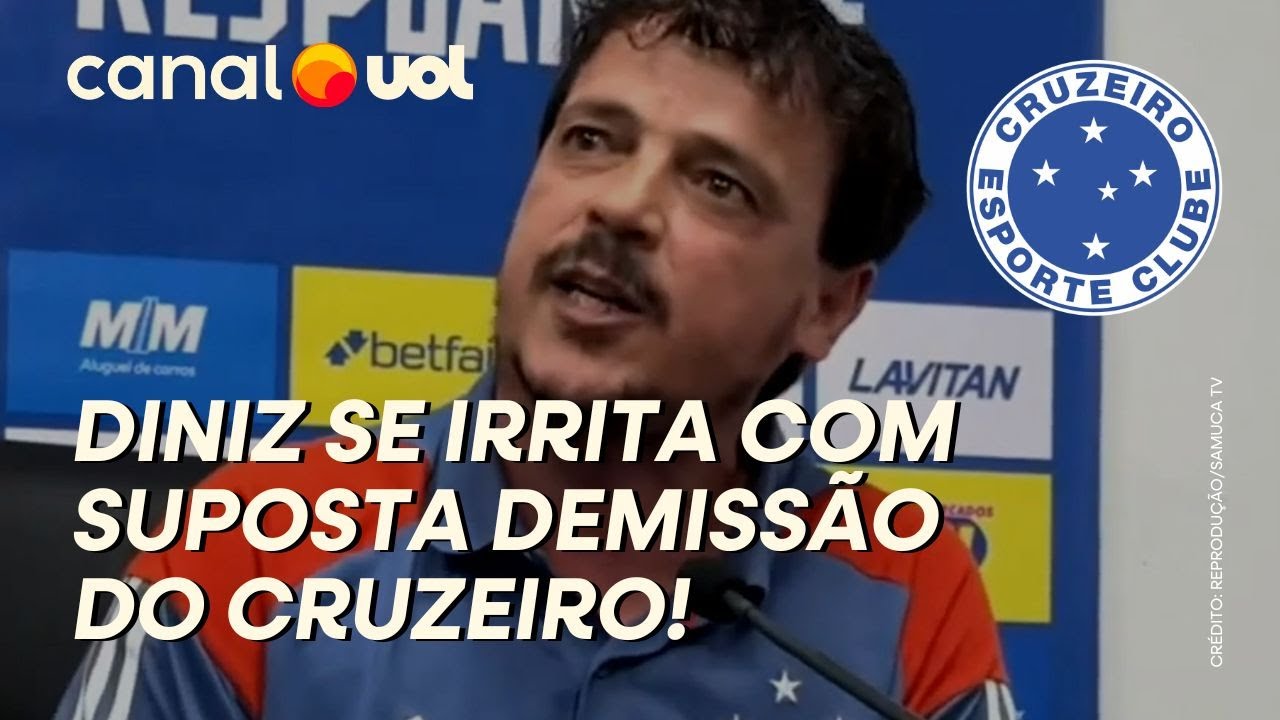 DINIZ EXPLODE AO RESPONDER SOBRE POSSÍVEL DEMISSÃO NO CRUZEIRO: 'ME SINTO DESRESPEITADO'