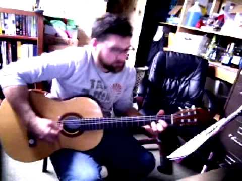 Canaries on a classical guitar
