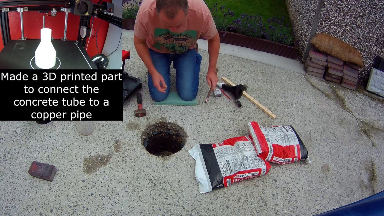 Watch video Installing a Brabantia Rotary Clothes Line using a concrete tube Now Installing a Brabantia Rotary Clothes Line using a concrete tube