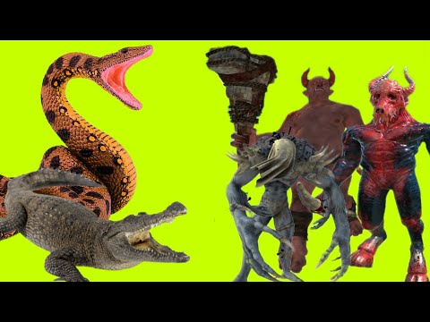 Reptiles vs Infernal Giants Animal Revolt Battle Simulator