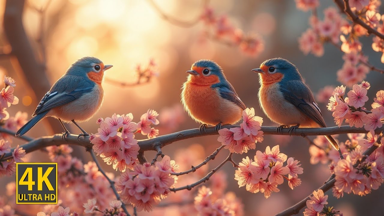 Piano Music with Birds 🌸 Ambient Nature Sounds for Tranquility & Stress Relief