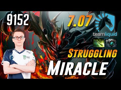 Miracle Shadow Fiend Struggling - 9152 MMR - Dota 2 Patch 7.07