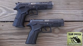 Grand Power X-Caliber and K-100 9mm Pistol Quick Comparison