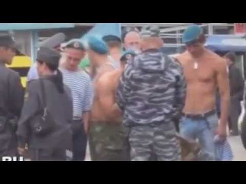 День ВДВ Драка с ментами на городском рынке!!!