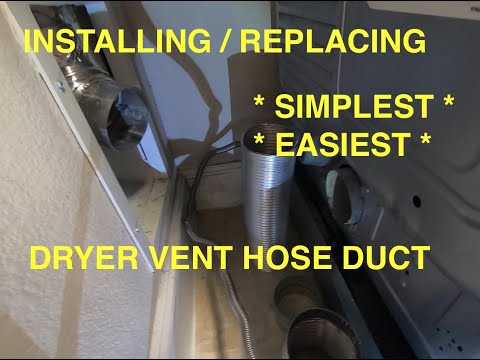 Simplest and Quickest Way to Install Dryer Hose Vent Duct Properly