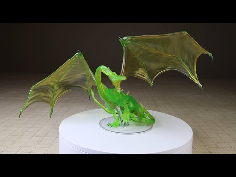 D&D Icons of the Realms Miniatures, Adult Emerald Dragon, Quick Review