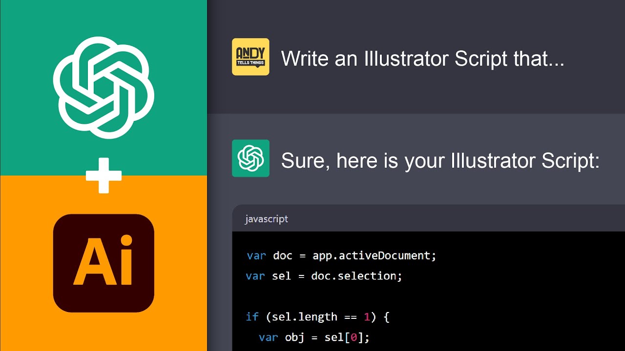 ChatGPT and Adobe Illustrator: Scripting With A.I.