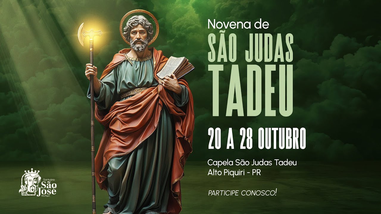 Santa Missa | 5º dia de Novena a São Judas Tadeu | Quinta-feira  24/10/2024