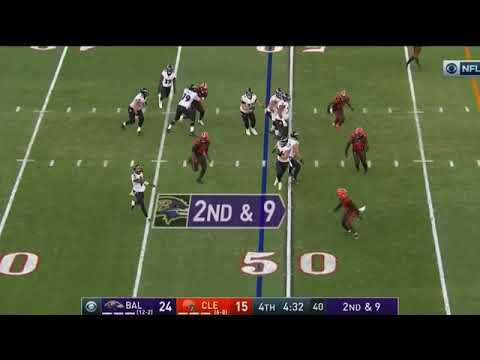 Lamar Jackson taunts browns defense (look in description)