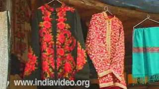 Colourful shawls from Delhi