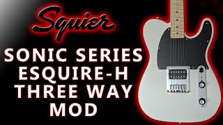 Video thumbnail for Squier Sonic Esquire 3 Way Switch Mod #squier #esquire #fender by Scott Wharton's Guitarnivore