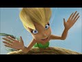 Tinker Bell Teaching Baby Birds To Fly
